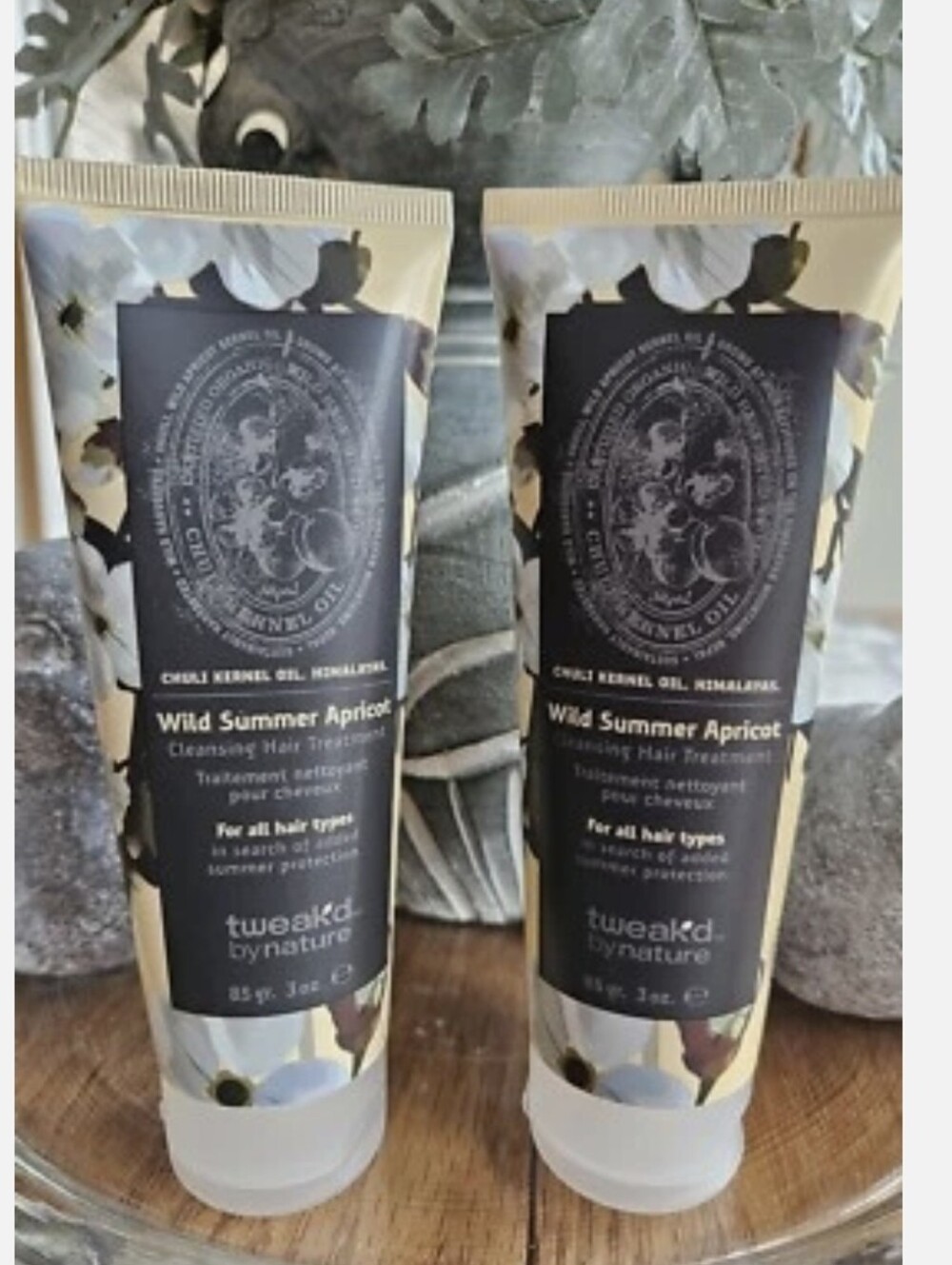 LOT OF 2 Tweak’d by Nature Wild Summer Apricot Cleansing Hair Treatment 3oz